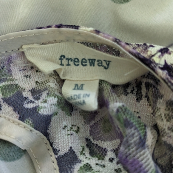 Minidress by freeway M purple floral, fully lined - Picture 7 of 8